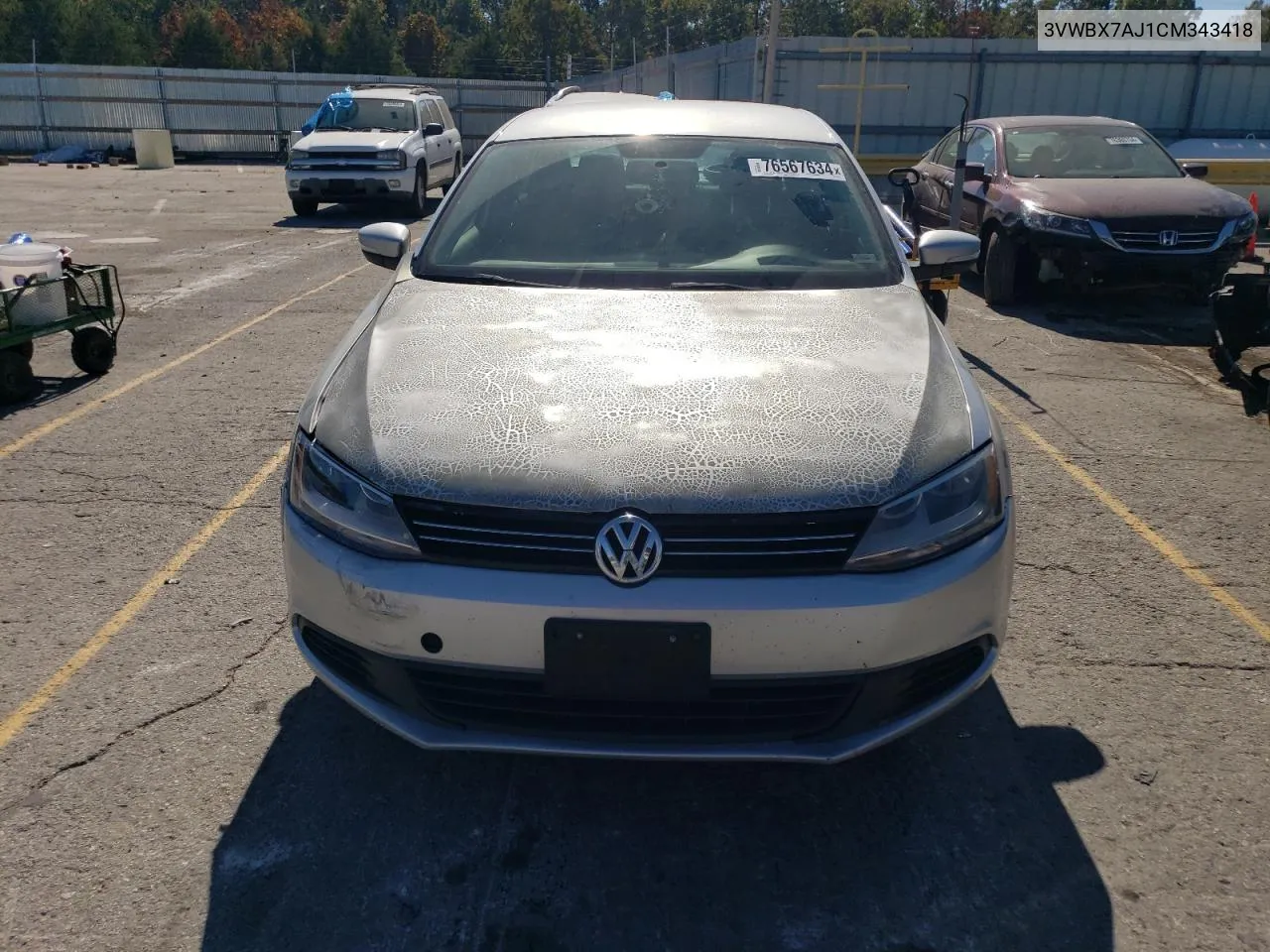 3VWBX7AJ1CM343418 2012 Volkswagen Jetta Se