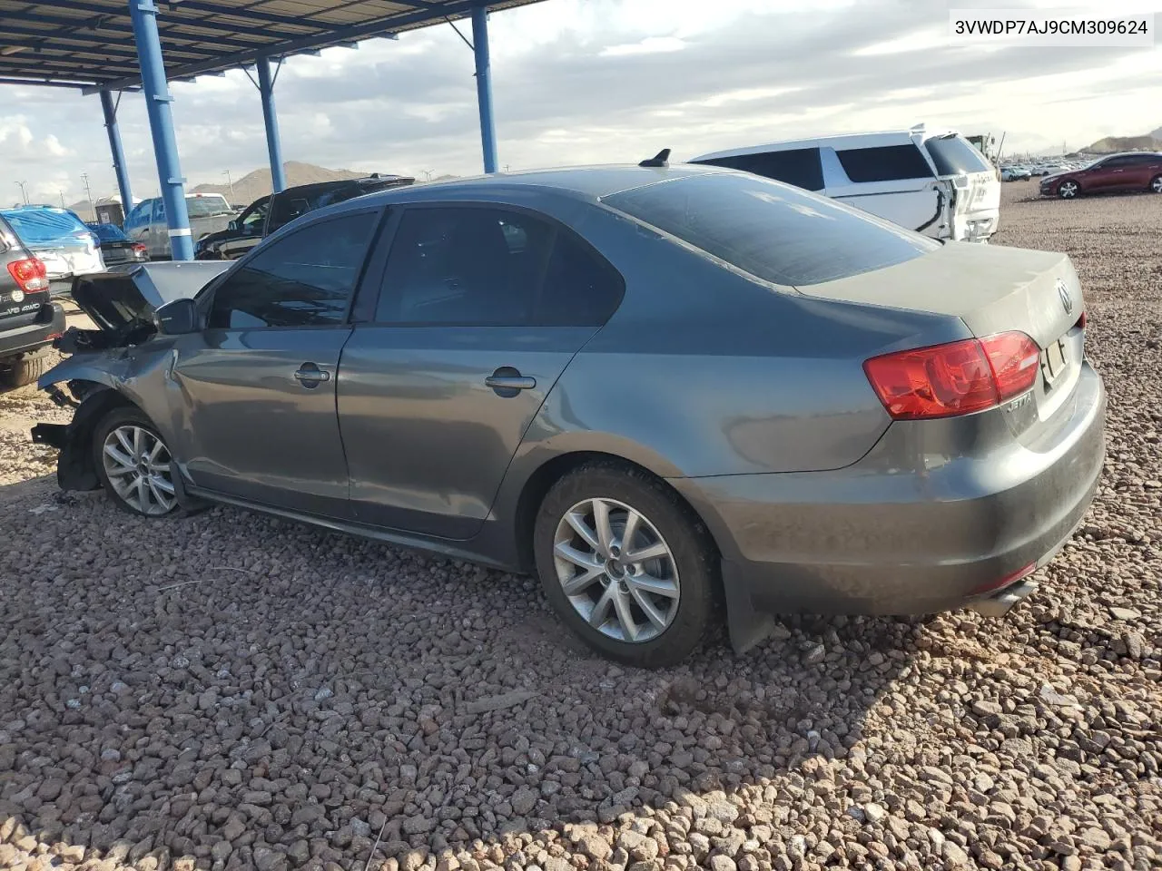 2012 Volkswagen Jetta Se VIN: 3VWDP7AJ9CM309624 Lot: 77000414