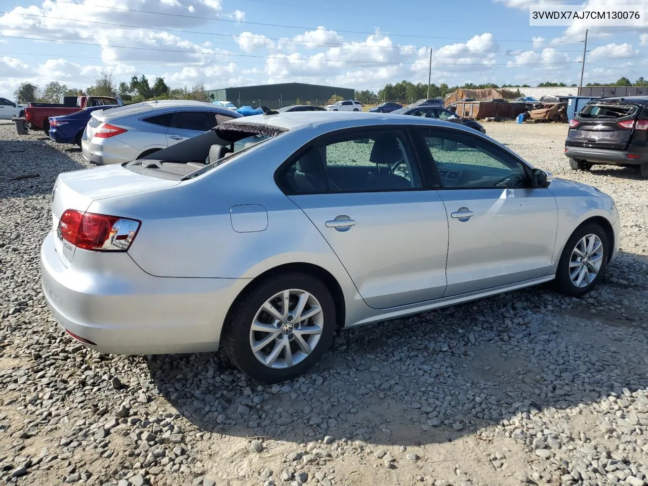 2012 Volkswagen Jetta Se VIN: 3VWDX7AJ7CM130076 Lot: 77009454