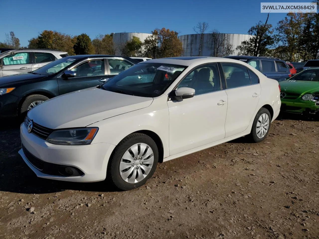 2012 Volkswagen Jetta Tdi VIN: 3VWLL7AJXCM368429 Lot: 77066764