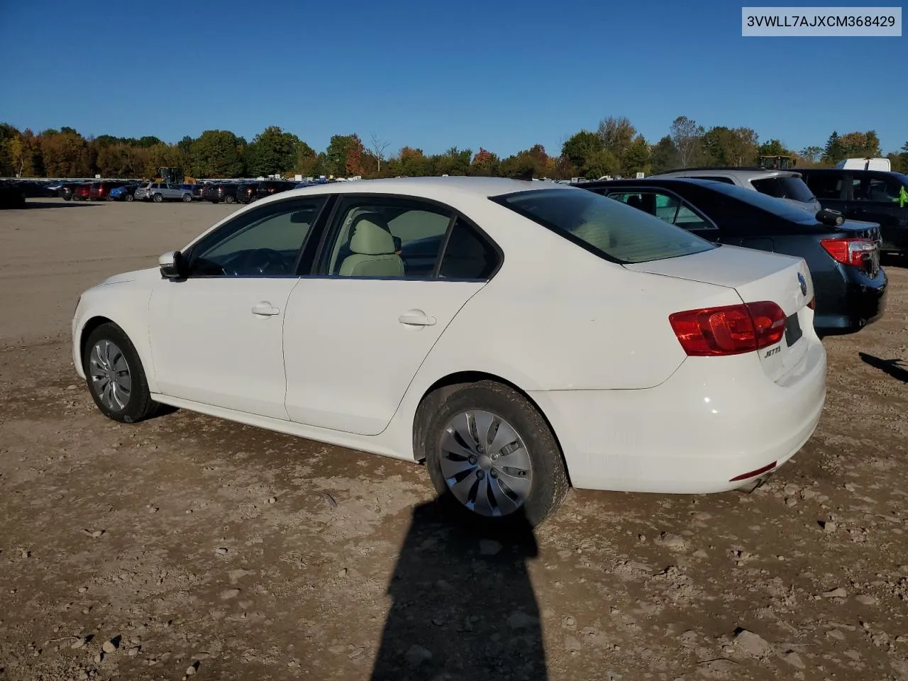 2012 Volkswagen Jetta Tdi VIN: 3VWLL7AJXCM368429 Lot: 77066764