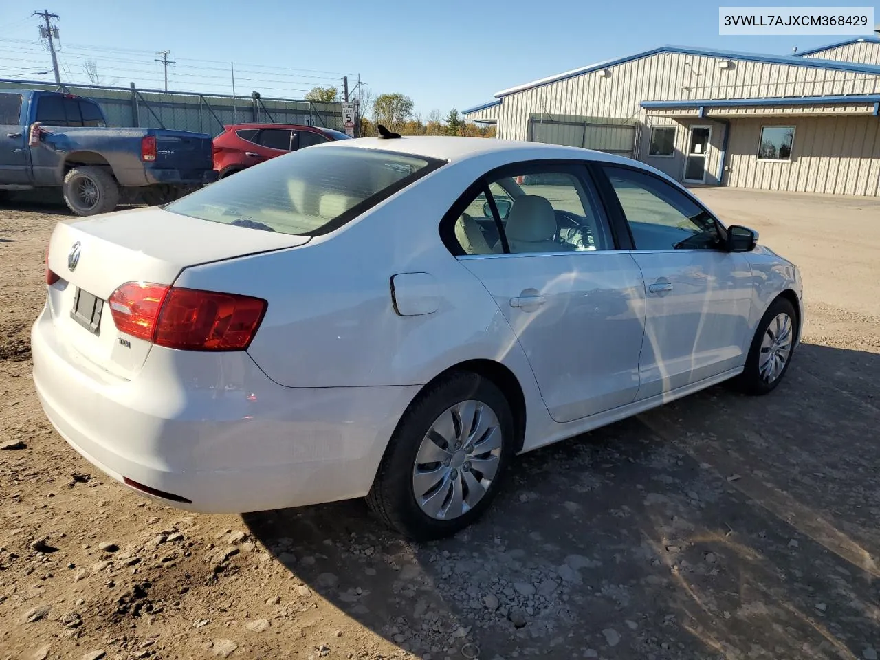 2012 Volkswagen Jetta Tdi VIN: 3VWLL7AJXCM368429 Lot: 77066764