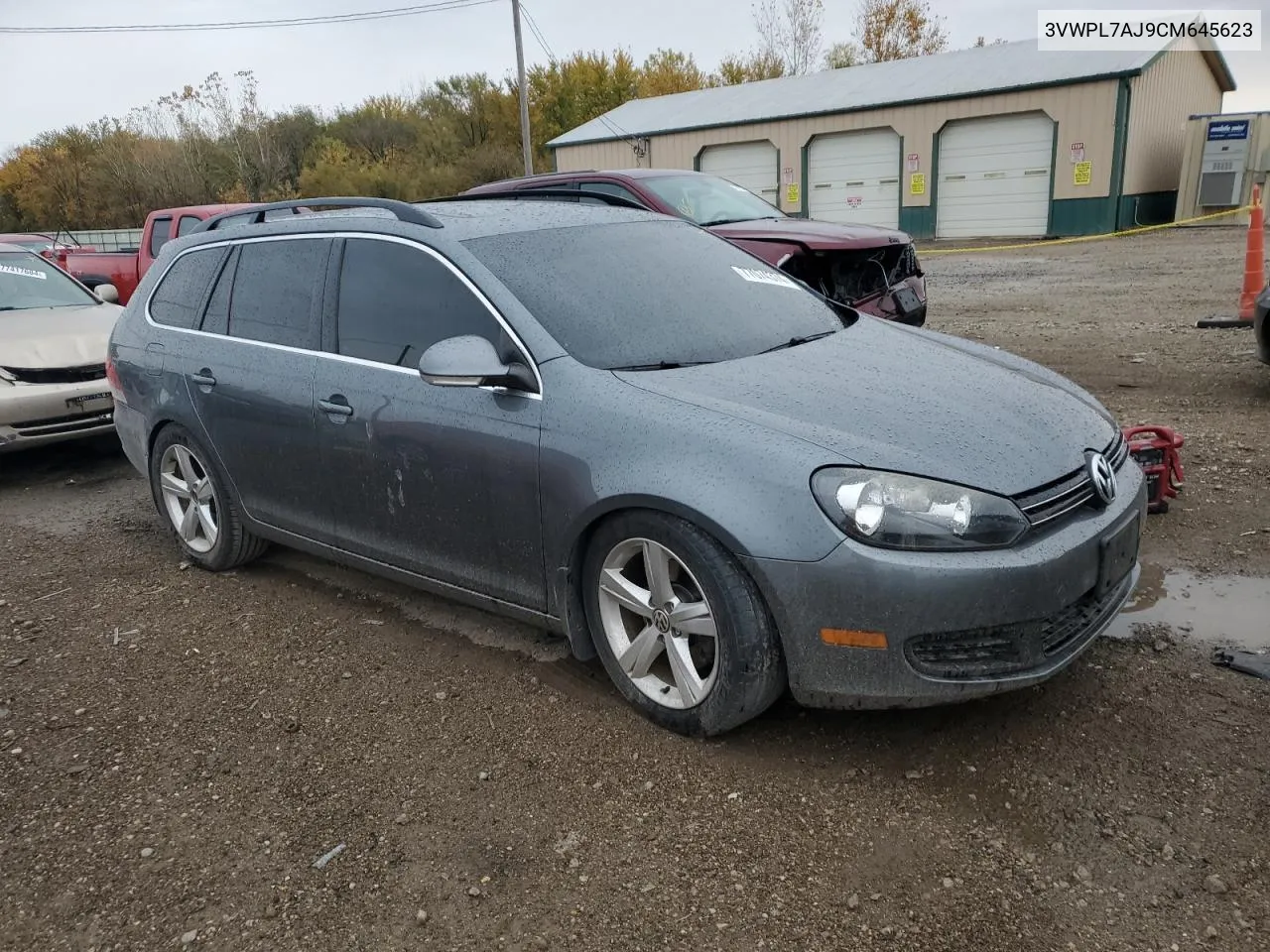 2012 Volkswagen Jetta Tdi VIN: 3VWPL7AJ9CM645623 Lot: 77074374