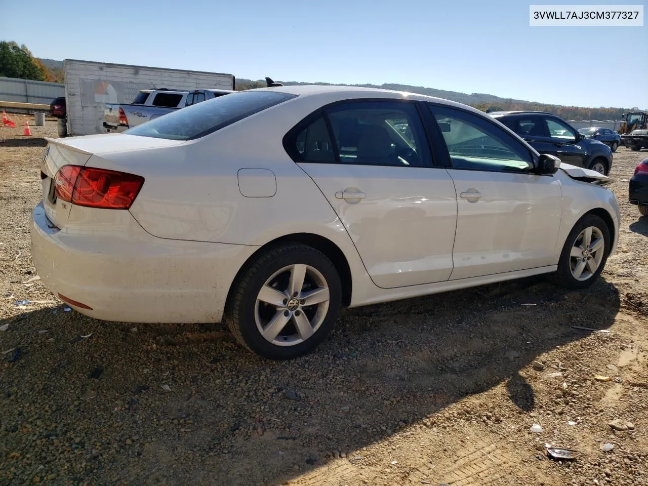 2012 Volkswagen Jetta Tdi VIN: 3VWLL7AJ3CM377327 Lot: 77094304