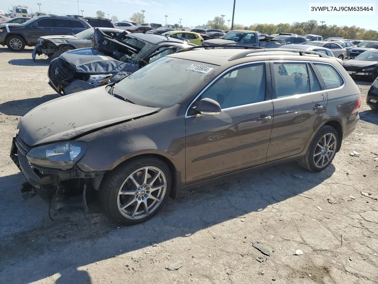 2012 Volkswagen Jetta Tdi VIN: 3VWPL7AJ9CM635464 Lot: 77155934