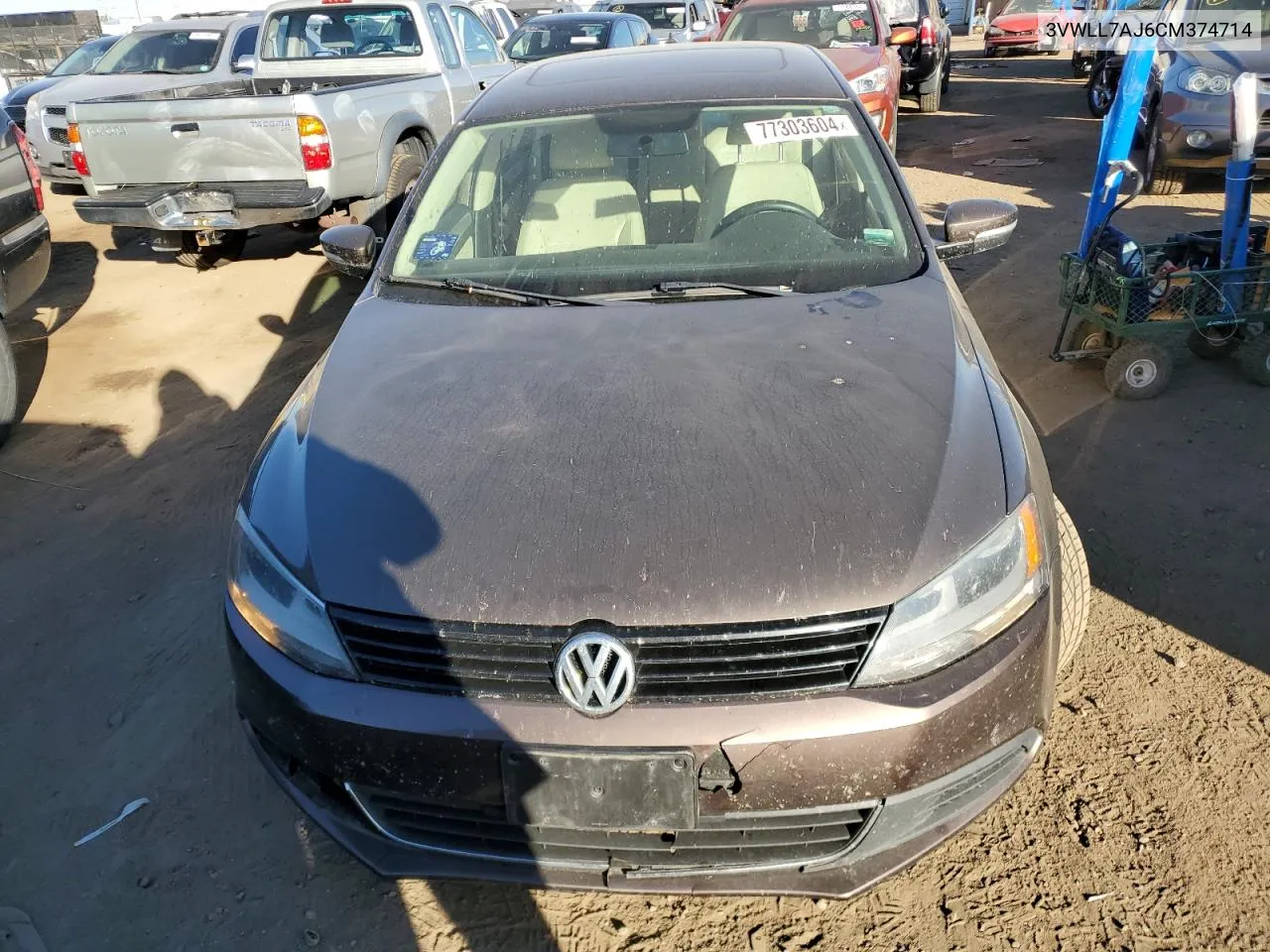 2012 Volkswagen Jetta Tdi VIN: 3VWLL7AJ6CM374714 Lot: 77303604