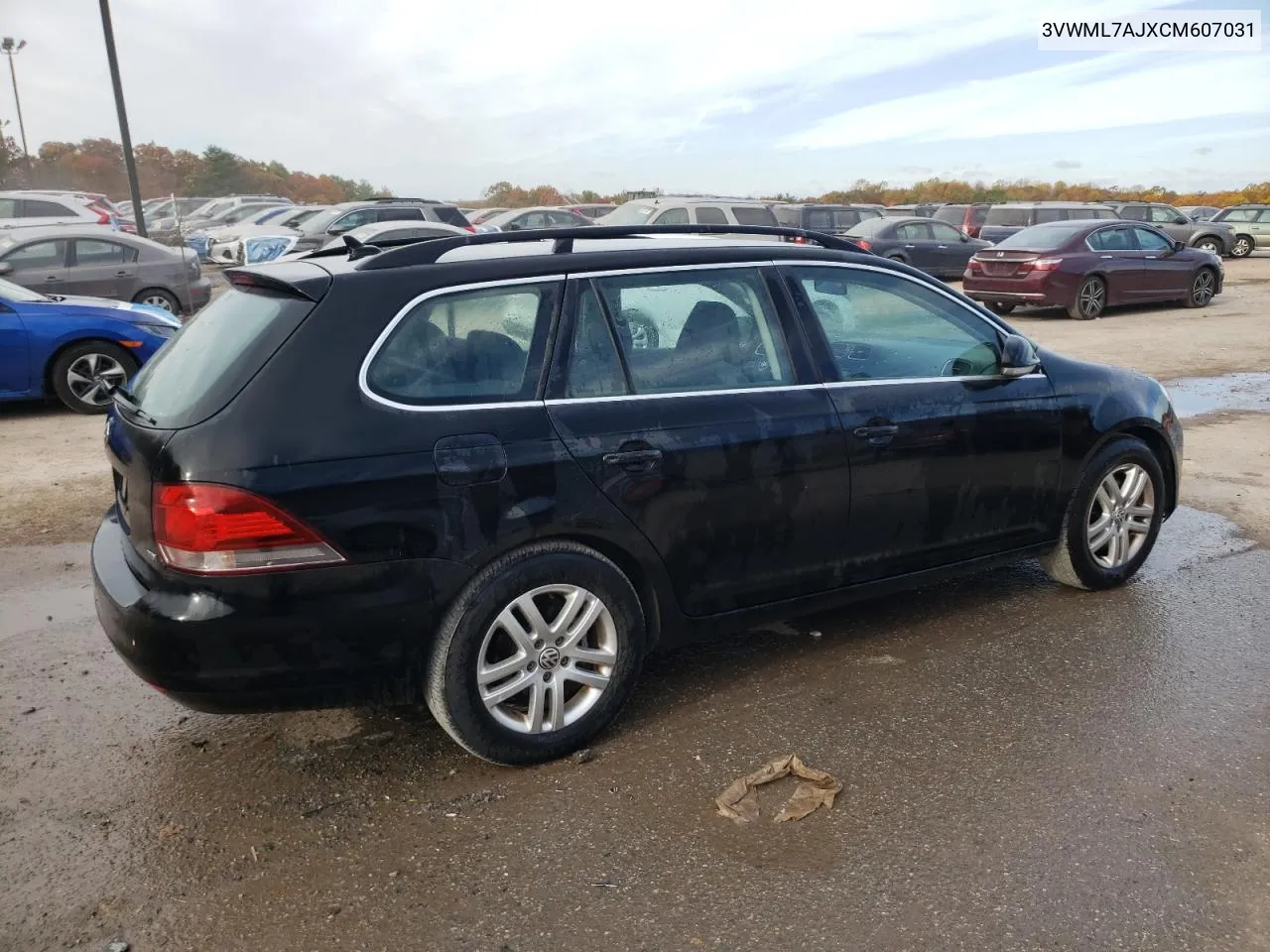 2012 Volkswagen Jetta Tdi VIN: 3VWML7AJXCM607031 Lot: 77753454