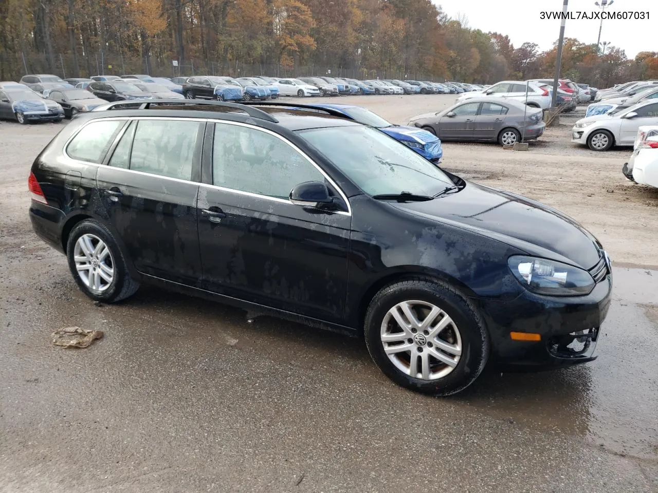 2012 Volkswagen Jetta Tdi VIN: 3VWML7AJXCM607031 Lot: 77753454