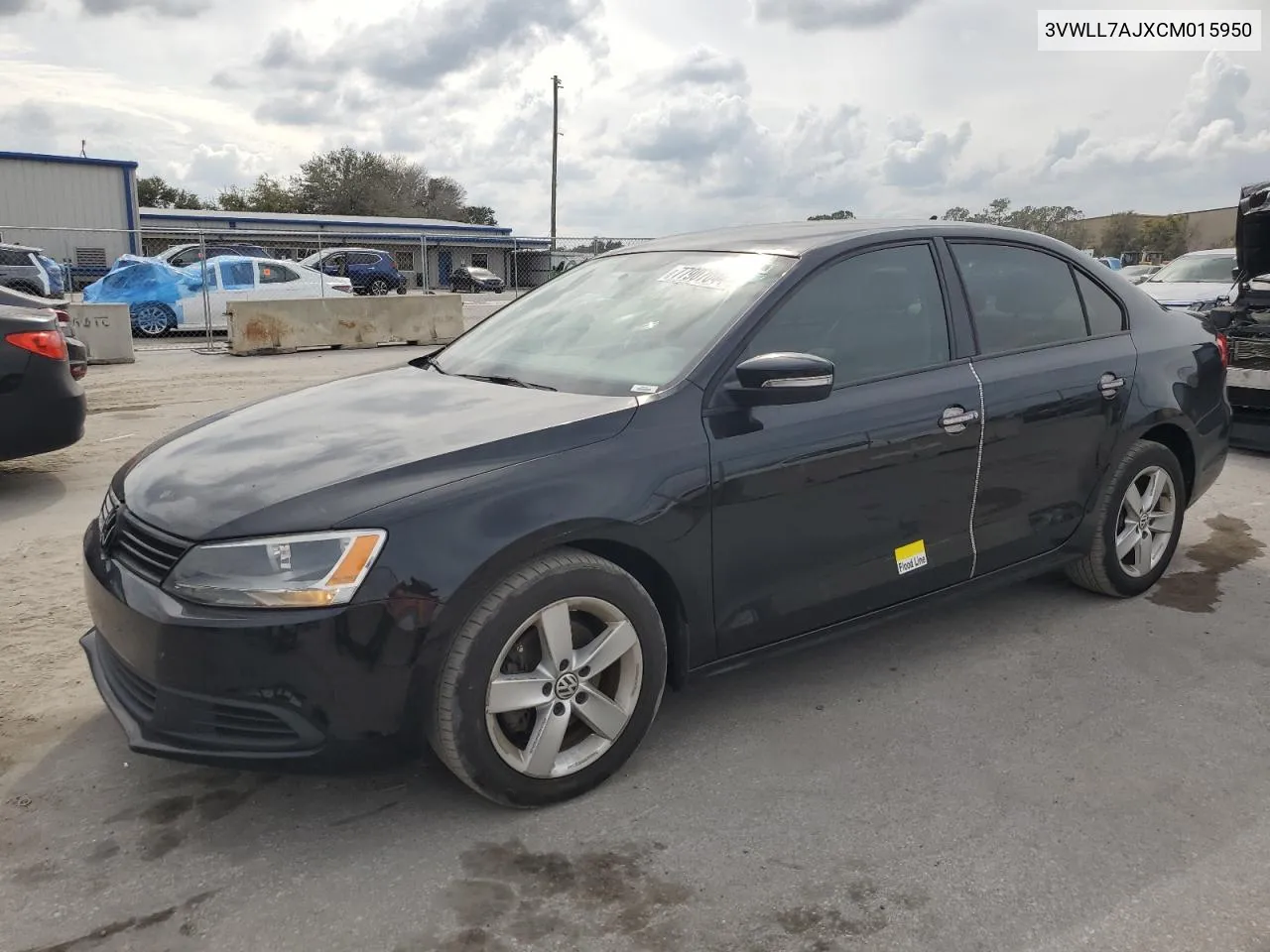 2012 Volkswagen Jetta Tdi VIN: 3VWLL7AJXCM015950 Lot: 77907044