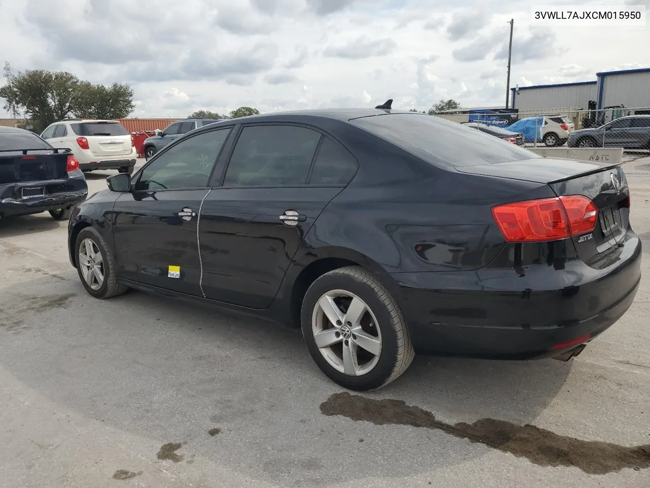 2012 Volkswagen Jetta Tdi VIN: 3VWLL7AJXCM015950 Lot: 77907044