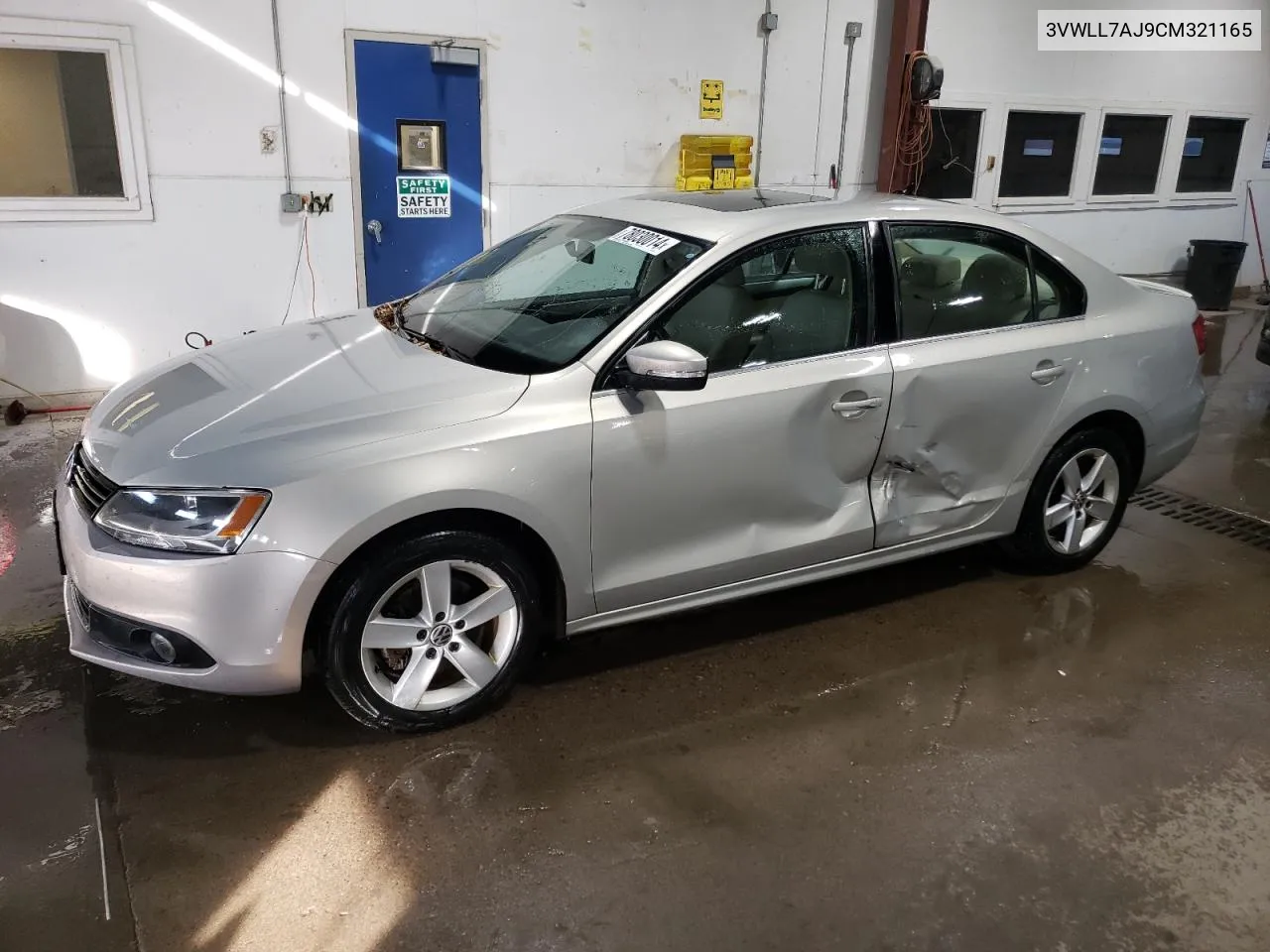 2012 Volkswagen Jetta Tdi VIN: 3VWLL7AJ9CM321165 Lot: 78030014