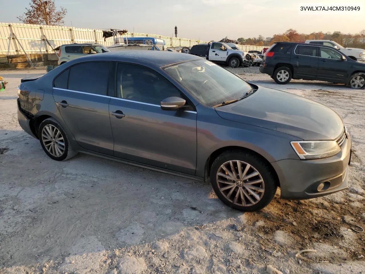 2012 Volkswagen Jetta Sel VIN: 3VWLX7AJ4CM310949 Lot: 78036444