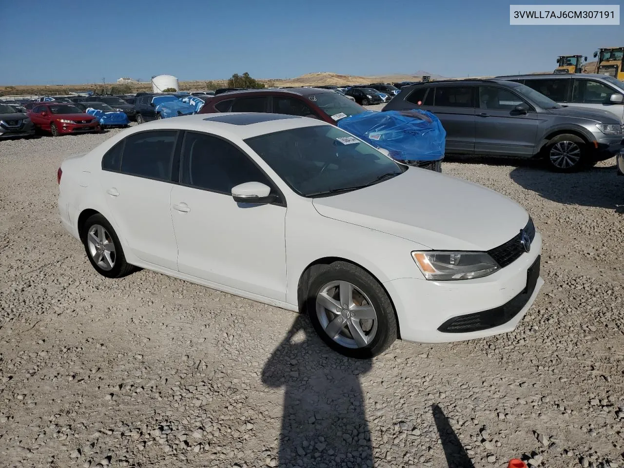 2012 Volkswagen Jetta Tdi VIN: 3VWLL7AJ6CM307191 Lot: 78084734