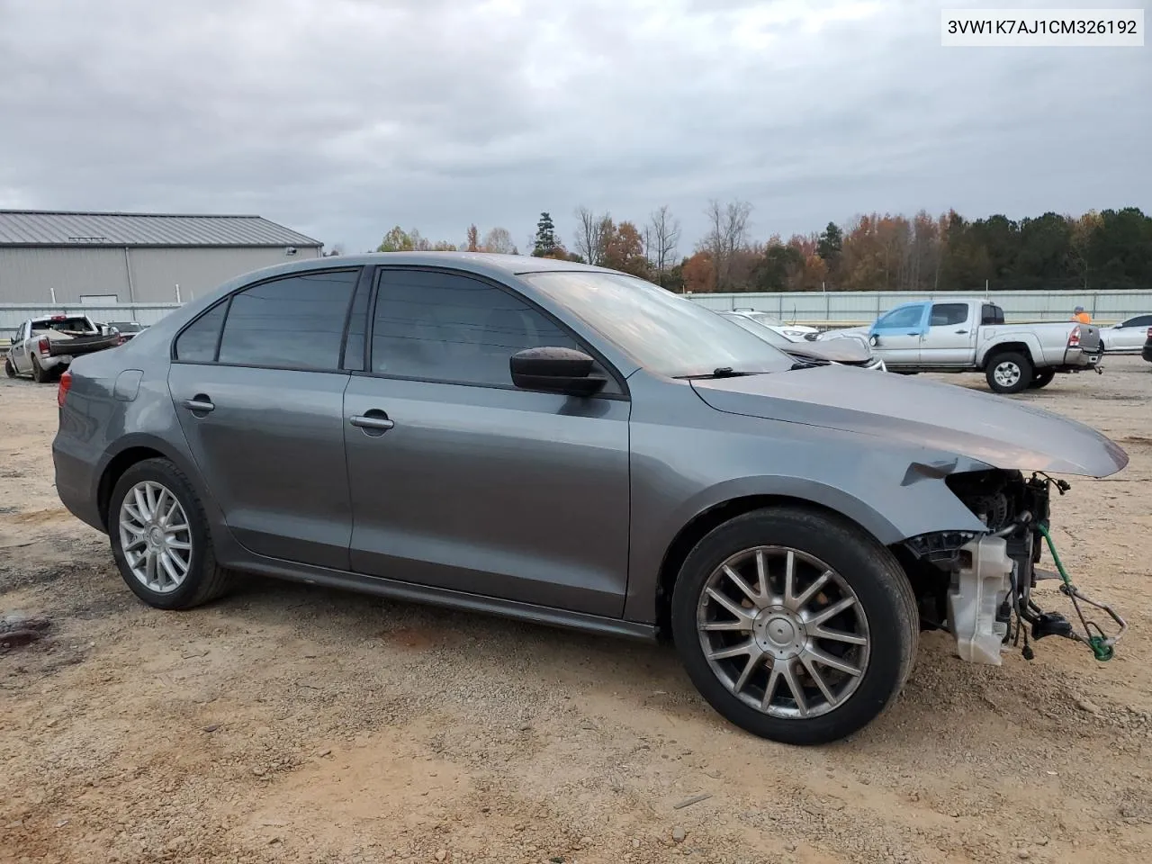 2012 Volkswagen Jetta Base VIN: 3VW1K7AJ1CM326192 Lot: 78200334