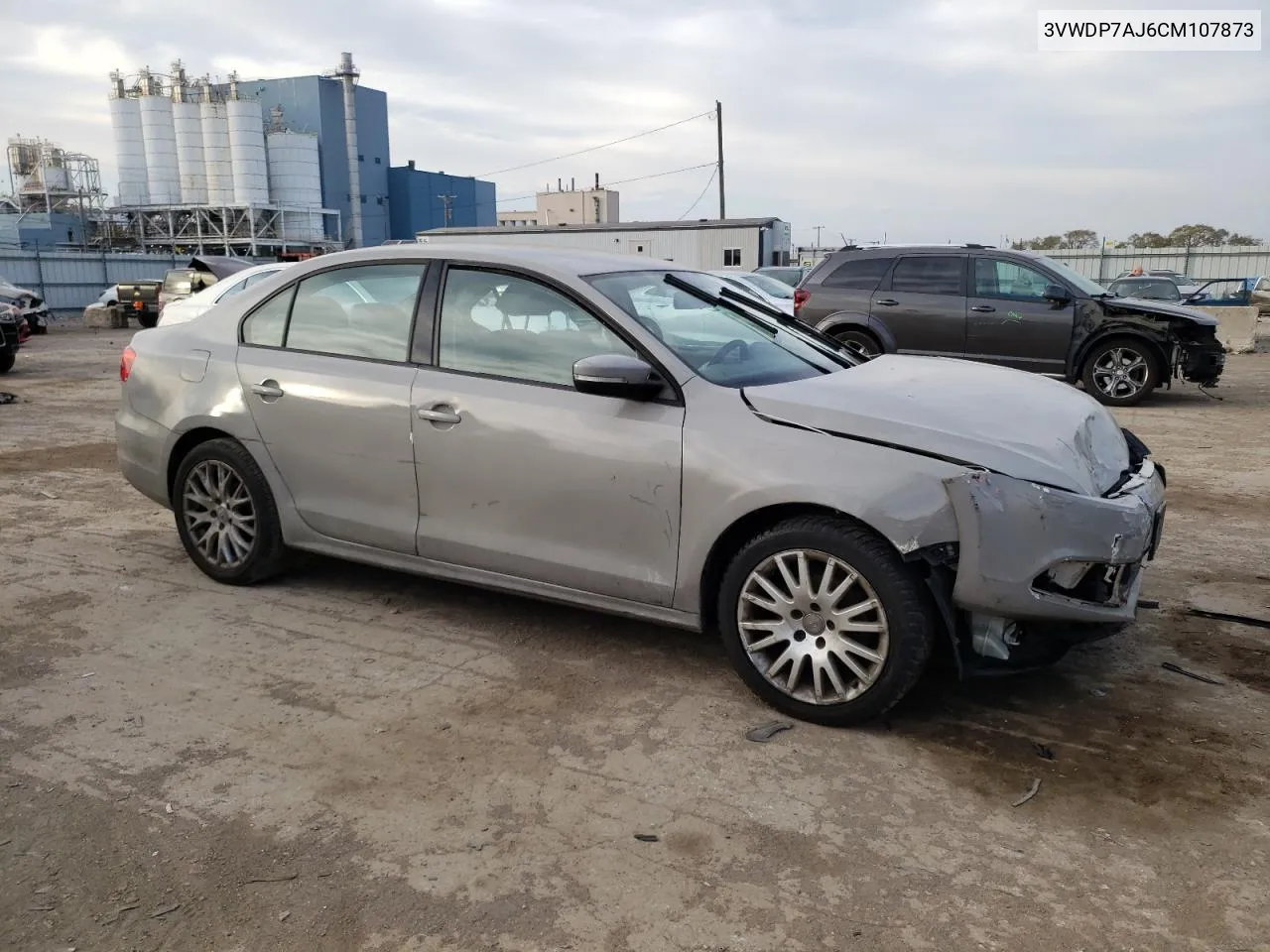 2012 Volkswagen Jetta Se VIN: 3VWDP7AJ6CM107873 Lot: 78465284