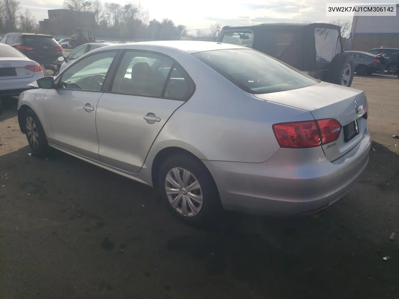 2012 Volkswagen Jetta Base VIN: 3VW2K7AJ1CM306142 Lot: 78493304