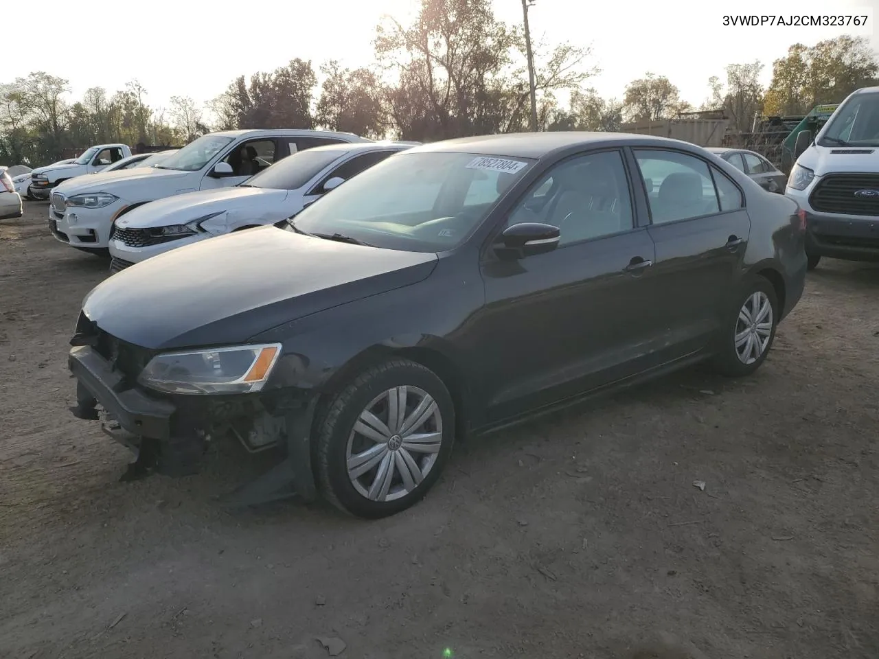 2012 Volkswagen Jetta Se VIN: 3VWDP7AJ2CM323767 Lot: 78527804