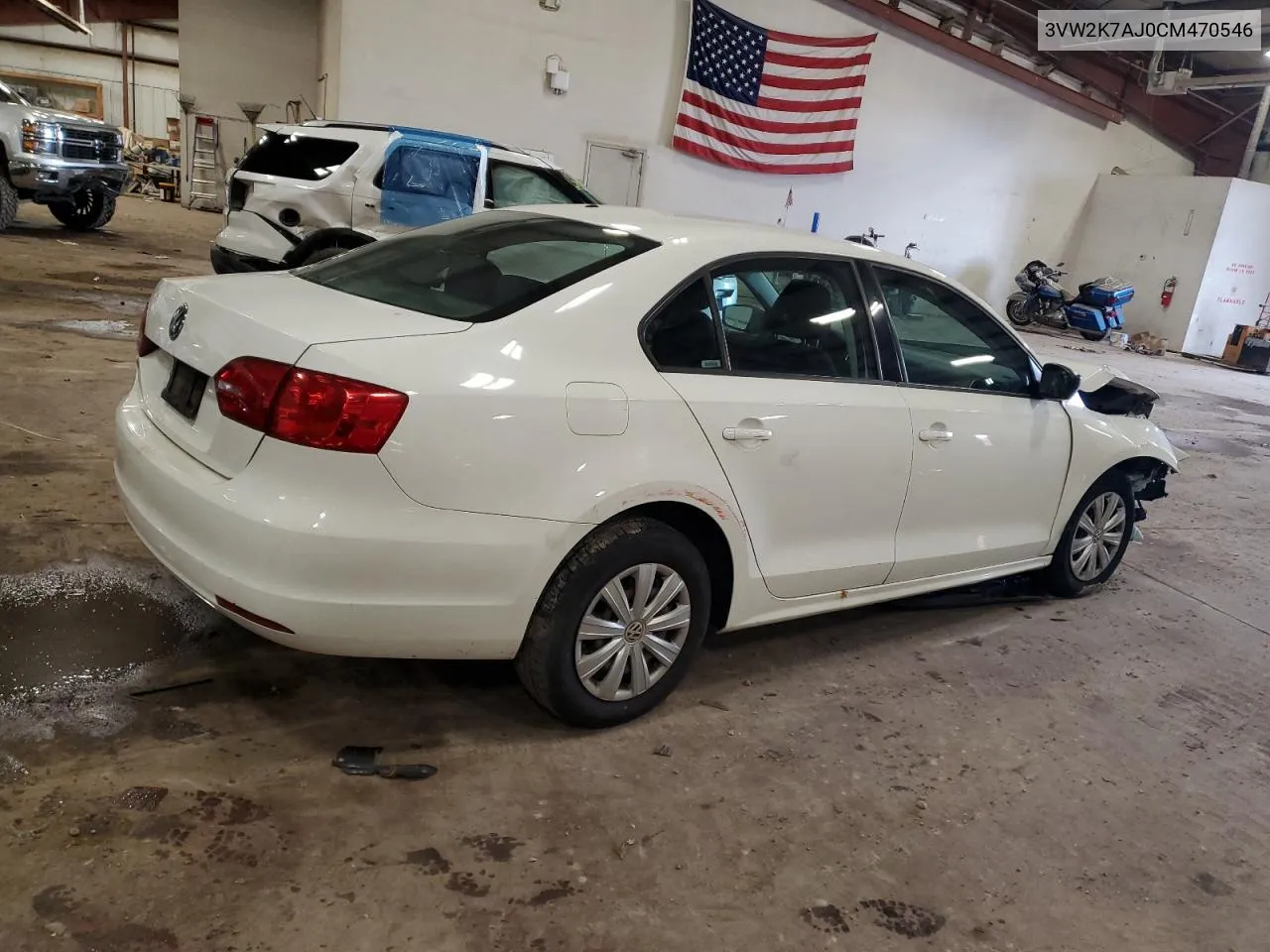 2012 Volkswagen Jetta Base VIN: 3VW2K7AJ0CM470546 Lot: 78649474