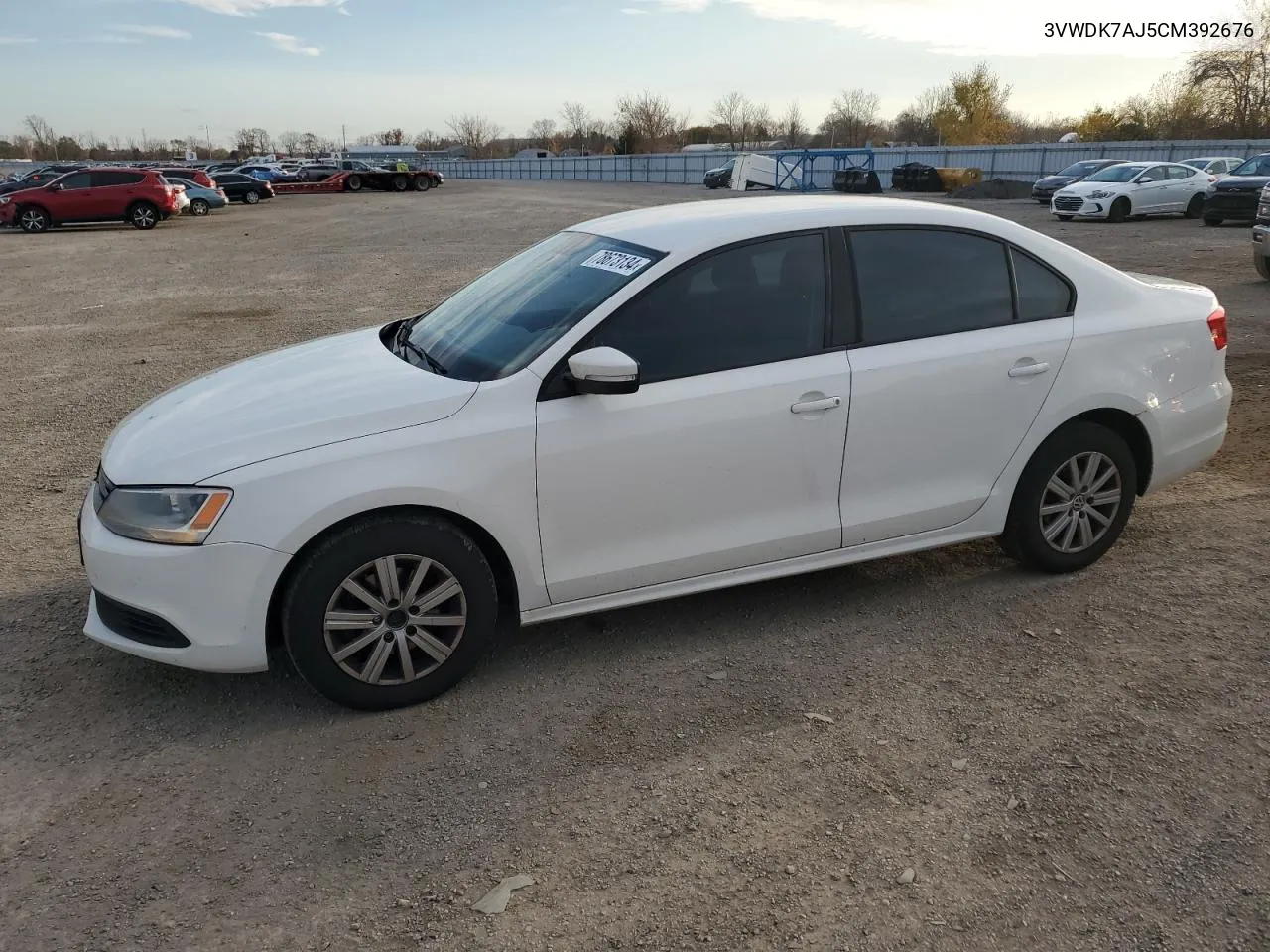 2012 Volkswagen Jetta VIN: 3VWDK7AJ5CM392676 Lot: 78673134