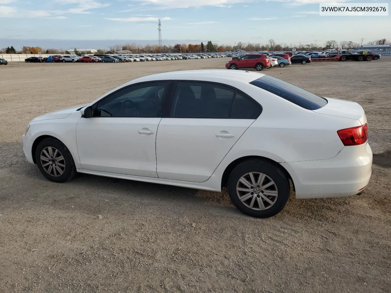 2012 Volkswagen Jetta VIN: 3VWDK7AJ5CM392676 Lot: 78673134