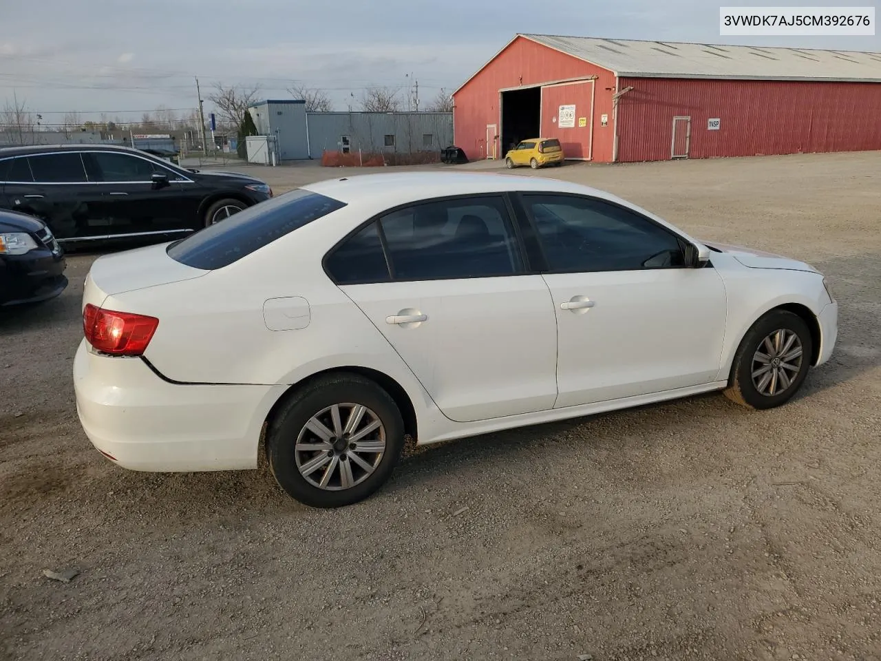 2012 Volkswagen Jetta VIN: 3VWDK7AJ5CM392676 Lot: 78673134