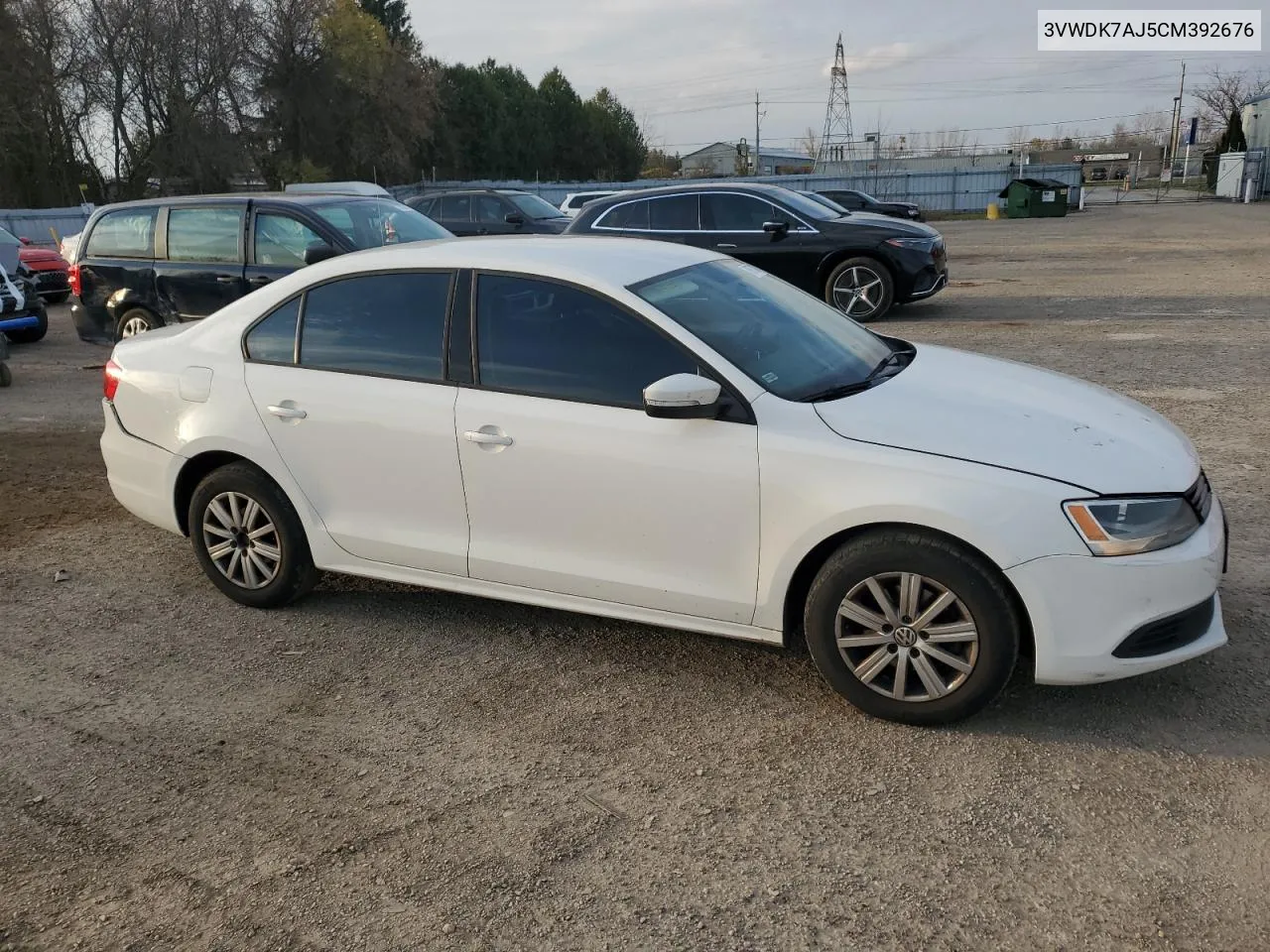 2012 Volkswagen Jetta VIN: 3VWDK7AJ5CM392676 Lot: 78673134