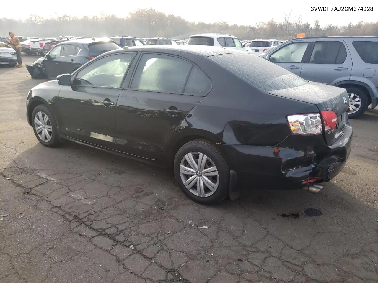 2012 Volkswagen Jetta Se VIN: 3VWDP7AJ2CM374928 Lot: 78787674