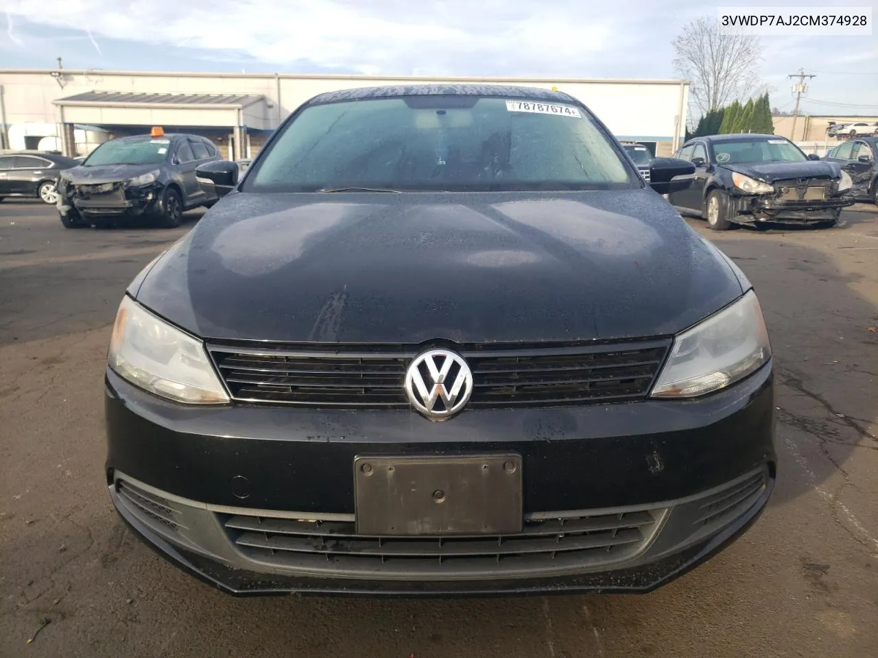 2012 Volkswagen Jetta Se VIN: 3VWDP7AJ2CM374928 Lot: 78787674