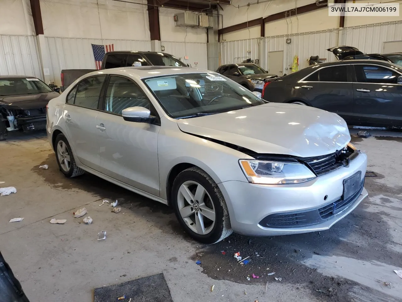 2012 Volkswagen Jetta Tdi VIN: 3VWLL7AJ7CM006199 Lot: 78963384