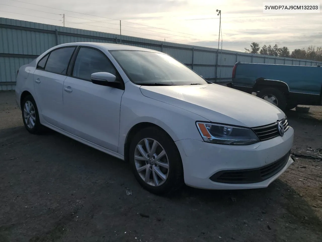 2012 Volkswagen Jetta Se VIN: 3VWDP7AJ9CM132203 Lot: 79025254