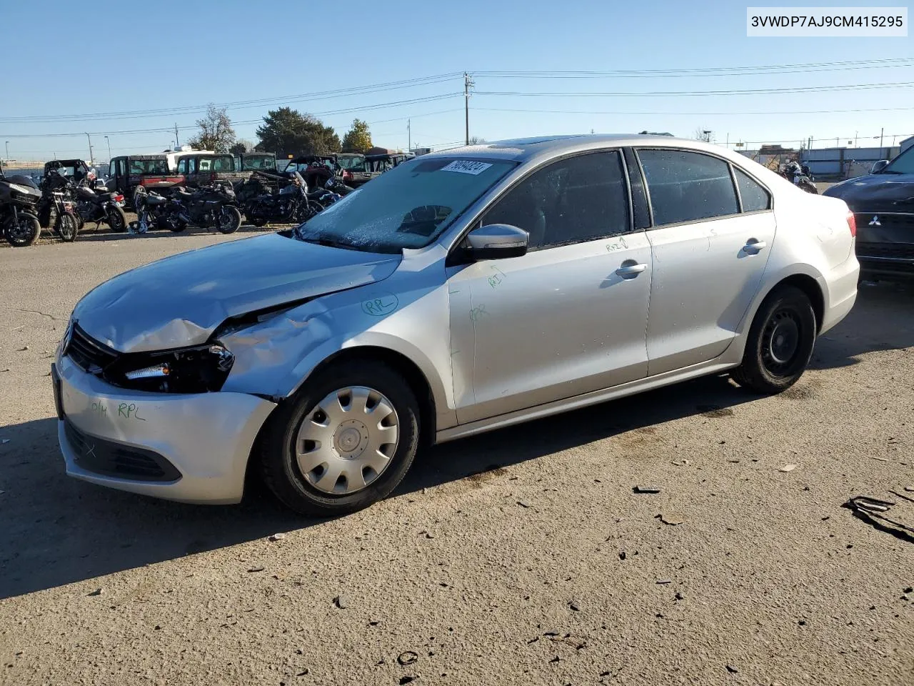 2012 Volkswagen Jetta Se VIN: 3VWDP7AJ9CM415295 Lot: 79094824