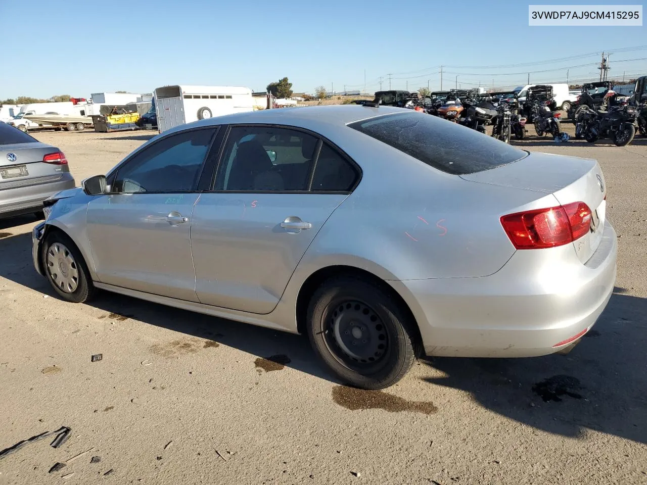 2012 Volkswagen Jetta Se VIN: 3VWDP7AJ9CM415295 Lot: 79094824