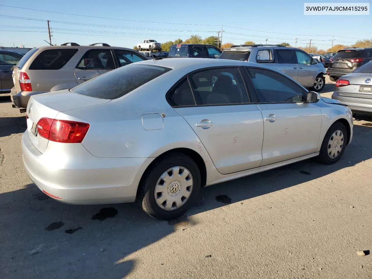 2012 Volkswagen Jetta Se VIN: 3VWDP7AJ9CM415295 Lot: 79094824