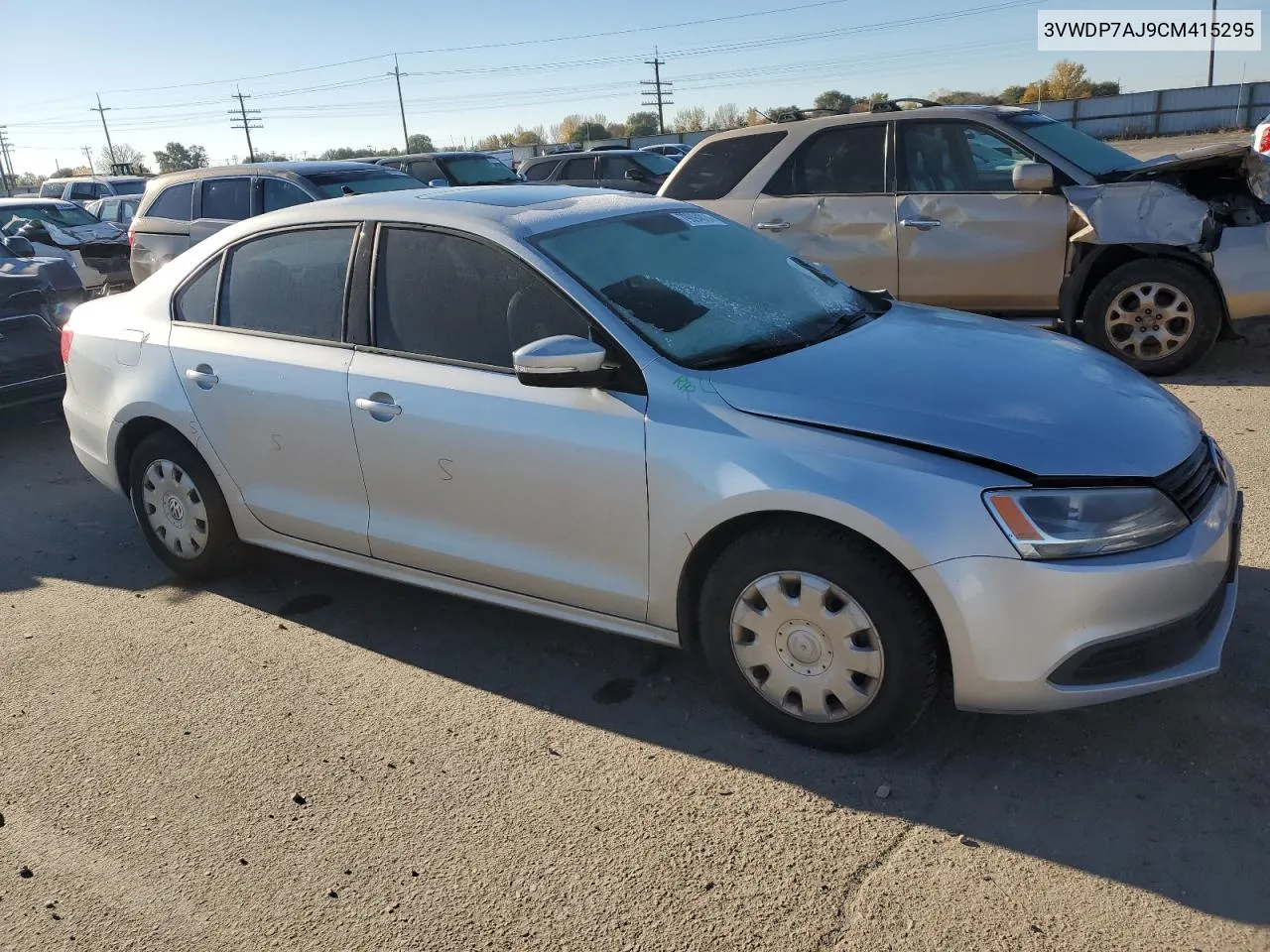 2012 Volkswagen Jetta Se VIN: 3VWDP7AJ9CM415295 Lot: 79094824