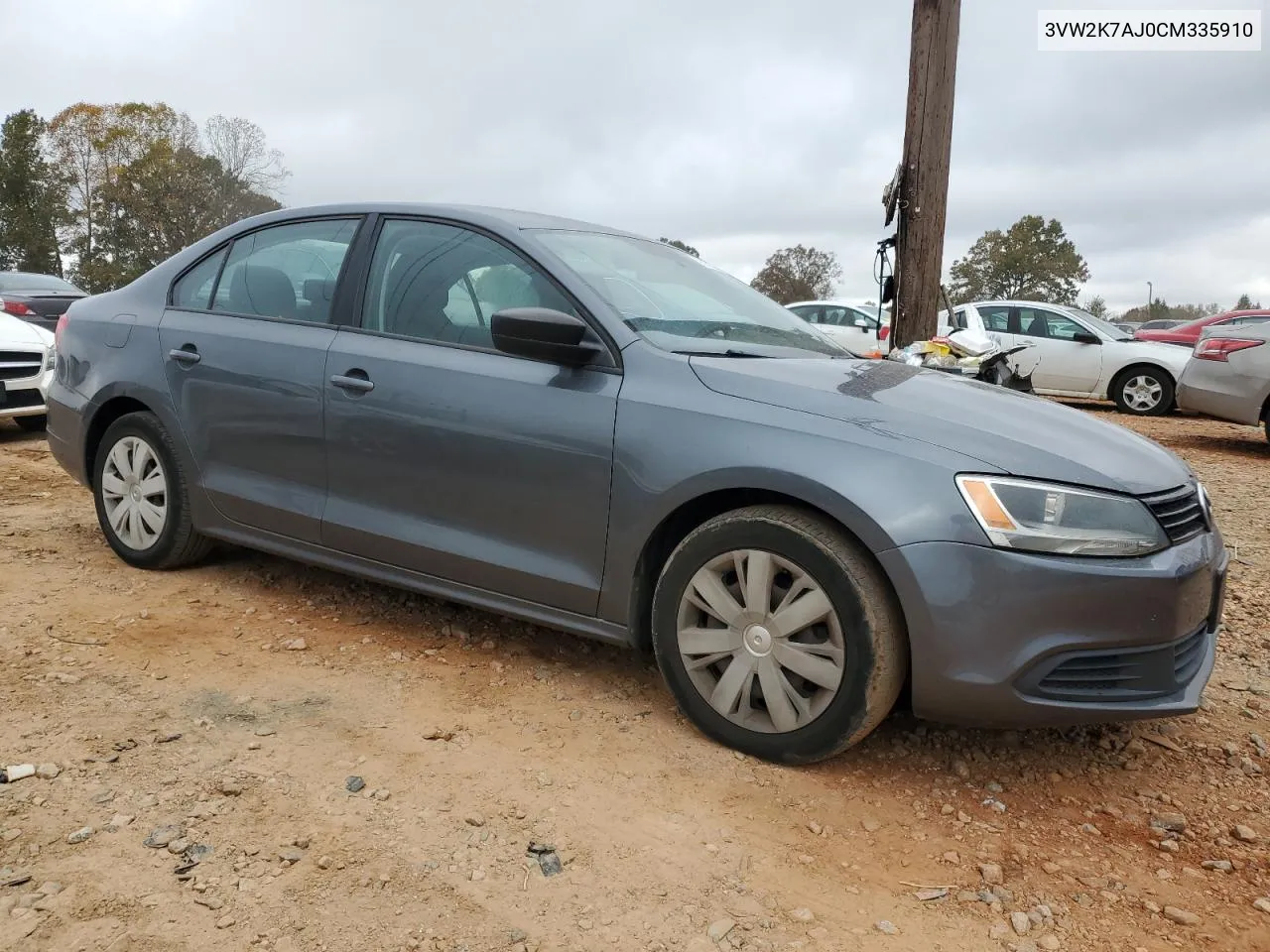 2012 Volkswagen Jetta Base VIN: 3VW2K7AJ0CM335910 Lot: 79223844