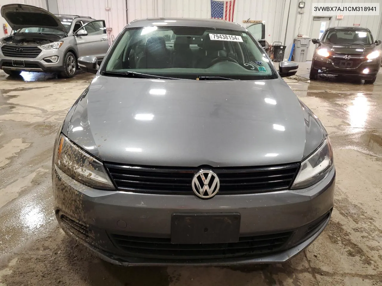 2012 Volkswagen Jetta Se VIN: 3VWBX7AJ1CM318941 Lot: 79438154