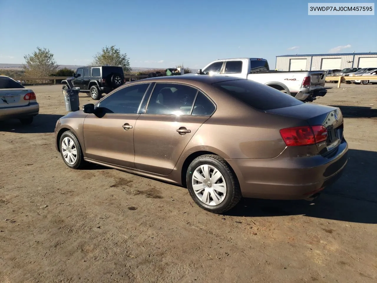 2012 Volkswagen Jetta Se VIN: 3VWDP7AJ0CM457595 Lot: 79505724