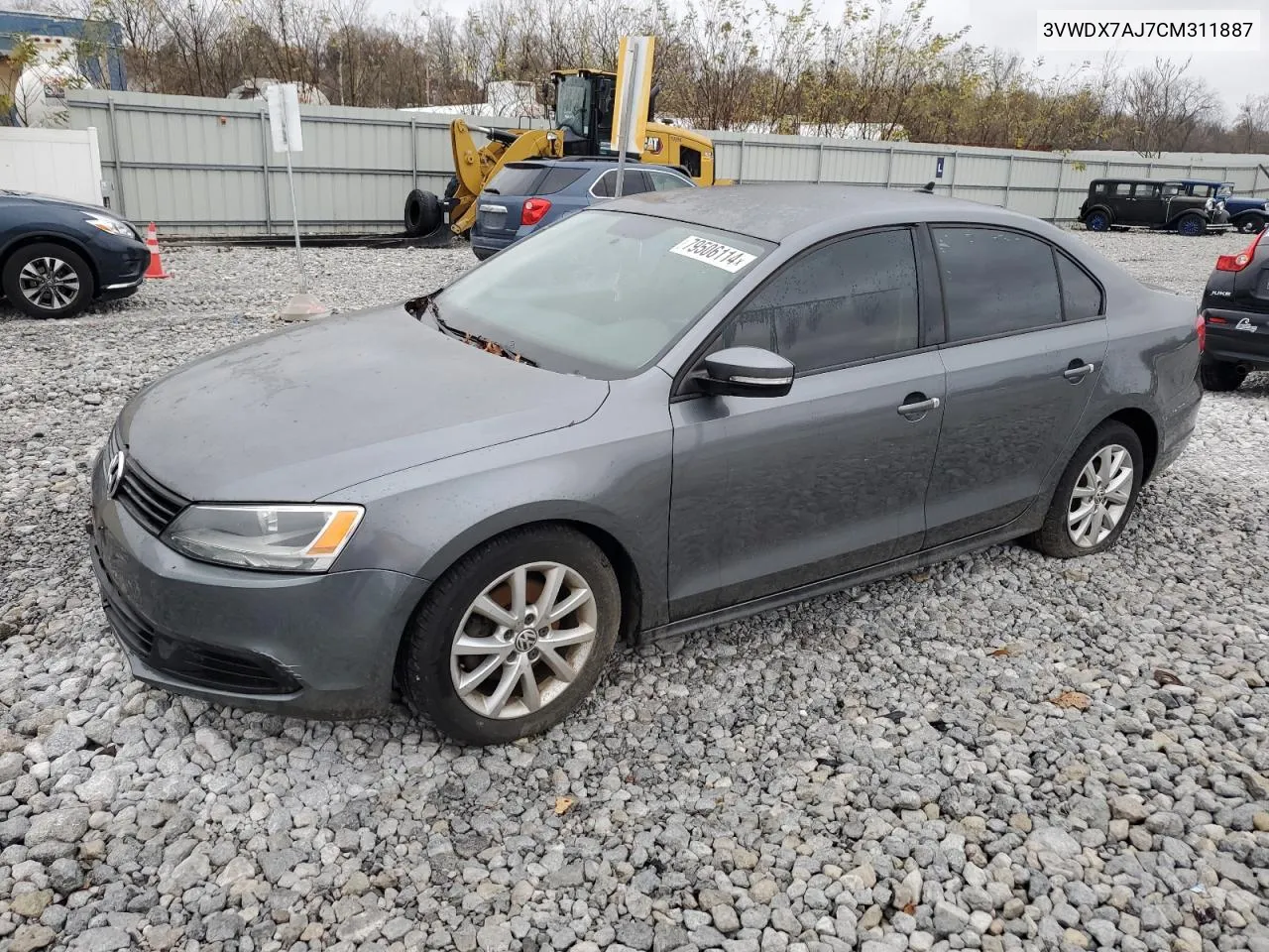 2012 Volkswagen Jetta Se VIN: 3VWDX7AJ7CM311887 Lot: 79506114