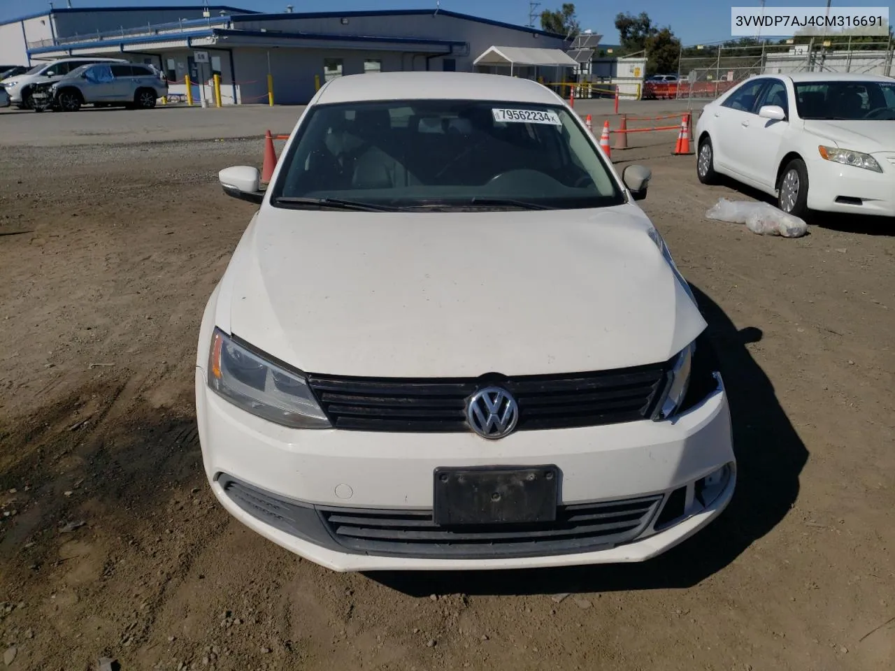 2012 Volkswagen Jetta Se VIN: 3VWDP7AJ4CM316691 Lot: 79562234