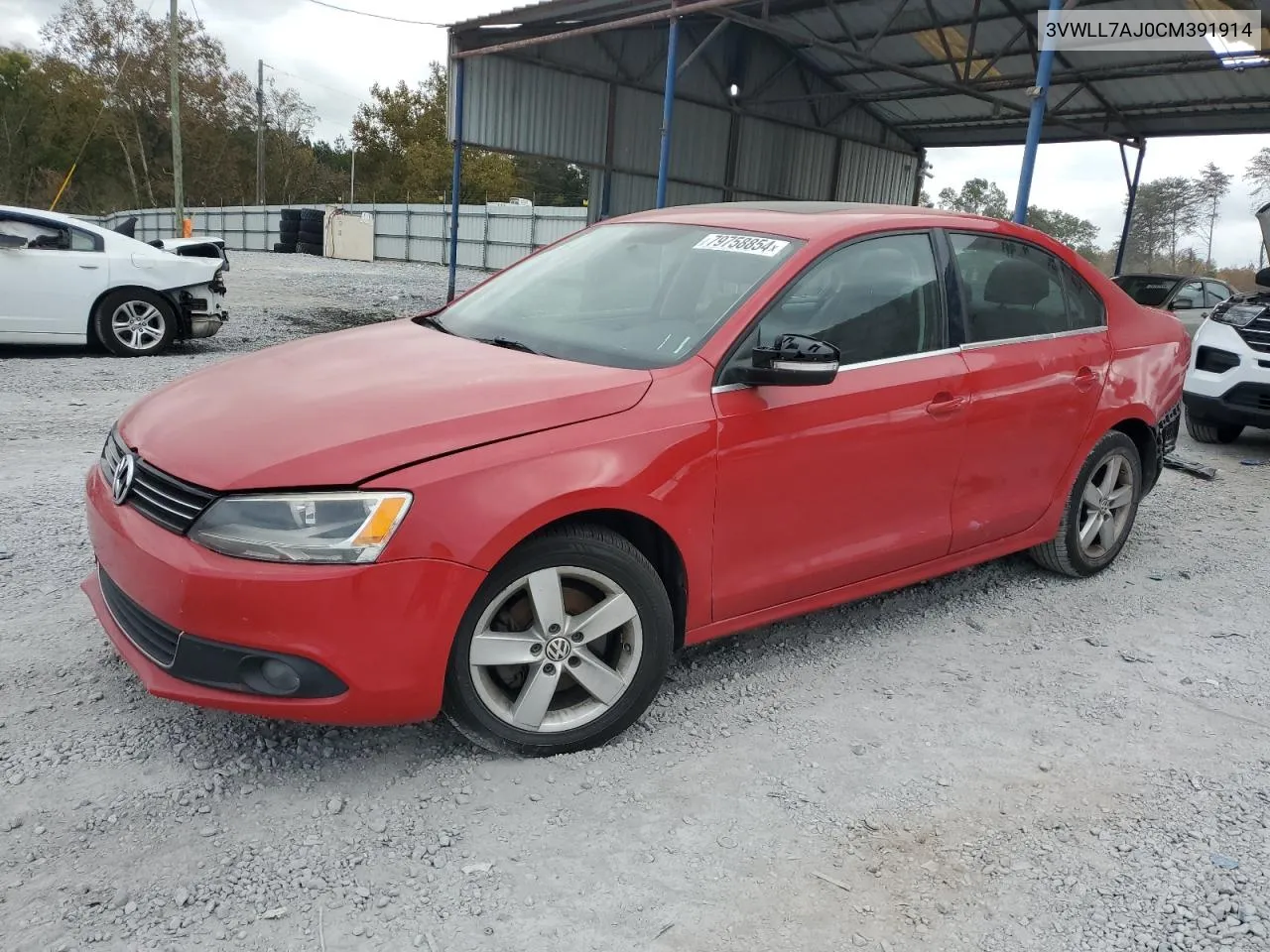 2012 Volkswagen Jetta Tdi VIN: 3VWLL7AJ0CM391914 Lot: 79758854