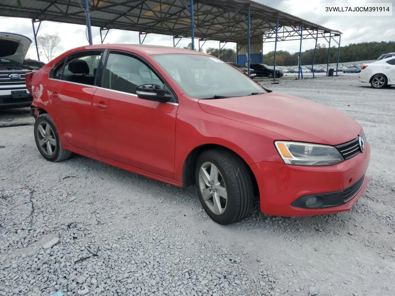 2012 Volkswagen Jetta Tdi VIN: 3VWLL7AJ0CM391914 Lot: 79758854