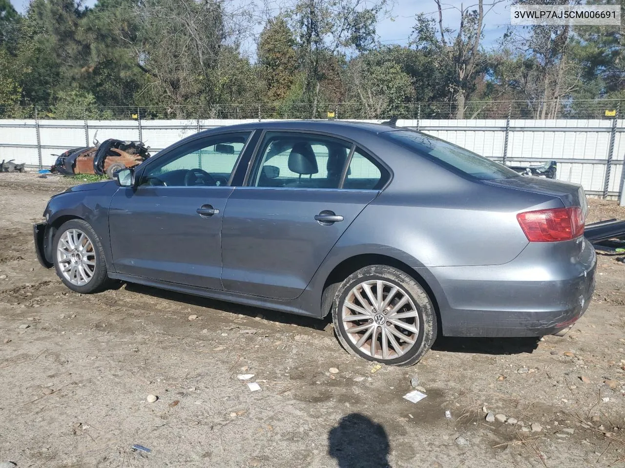 2012 Volkswagen Jetta Sel VIN: 3VWLP7AJ5CM006691 Lot: 80502384