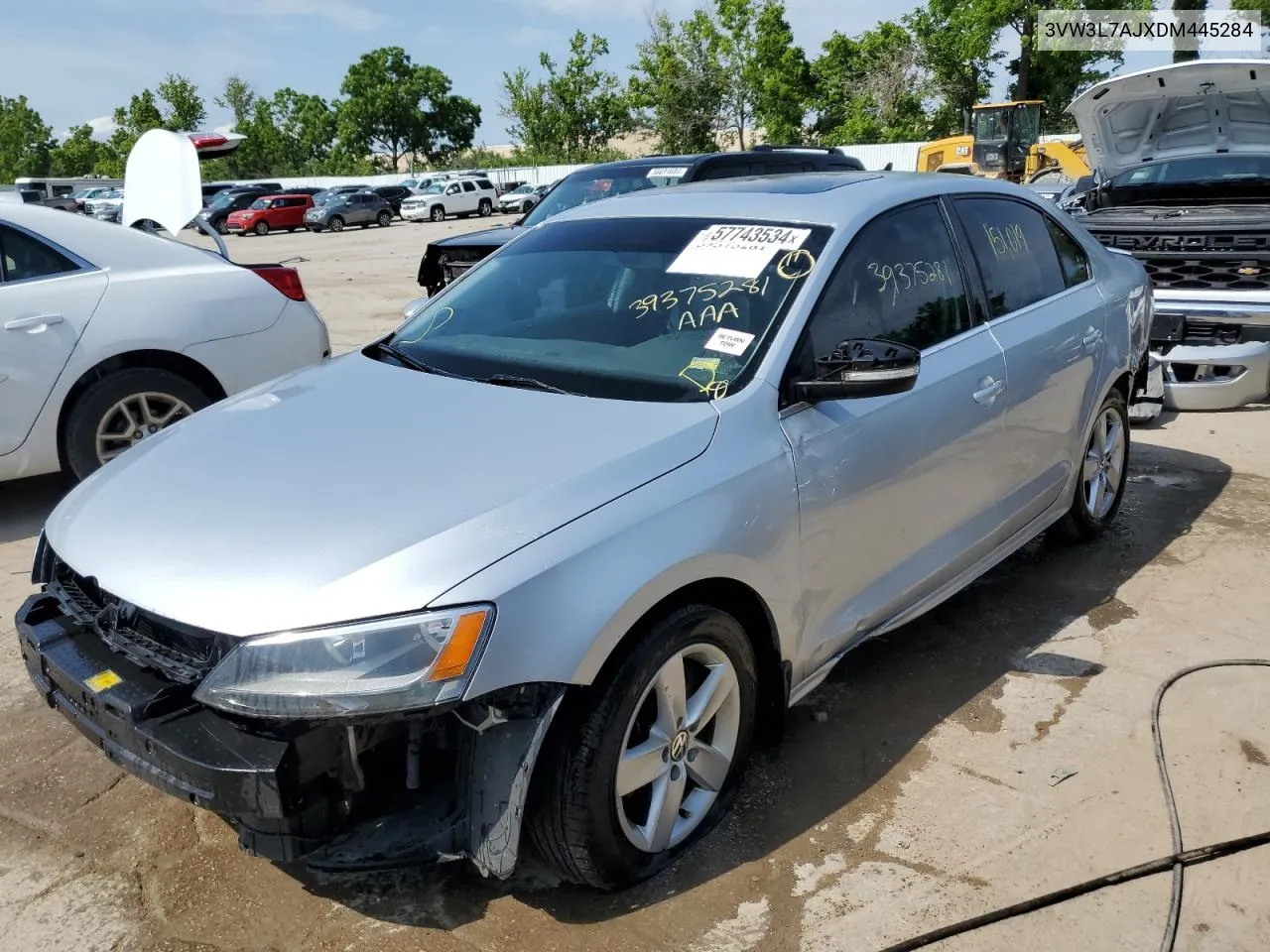 2013 Volkswagen Jetta Tdi VIN: 3VW3L7AJXDM445284 Lot: 57743534