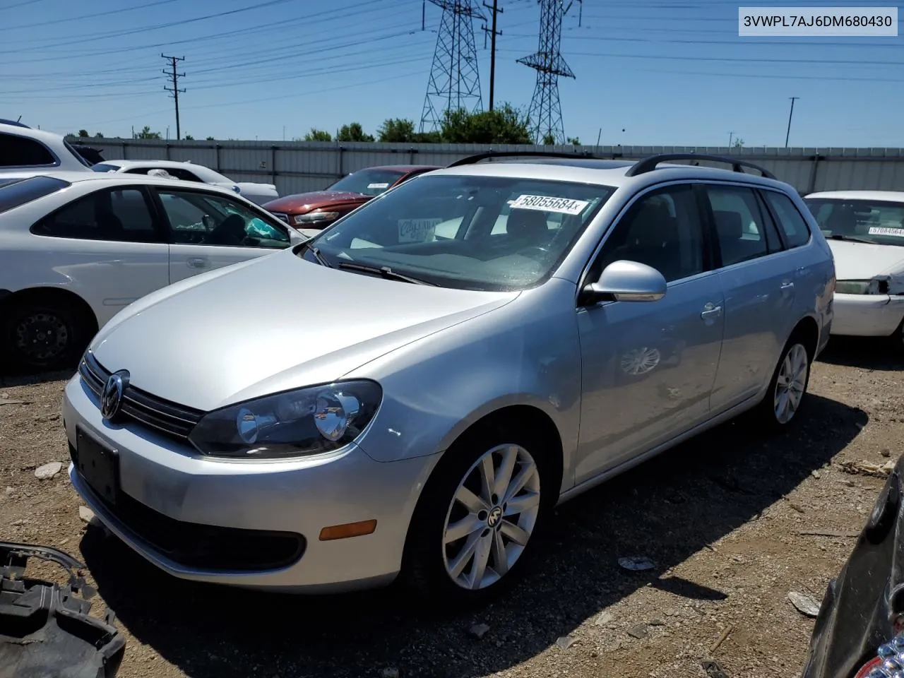 2013 Volkswagen Jetta Tdi VIN: 3VWPL7AJ6DM680430 Lot: 58055684