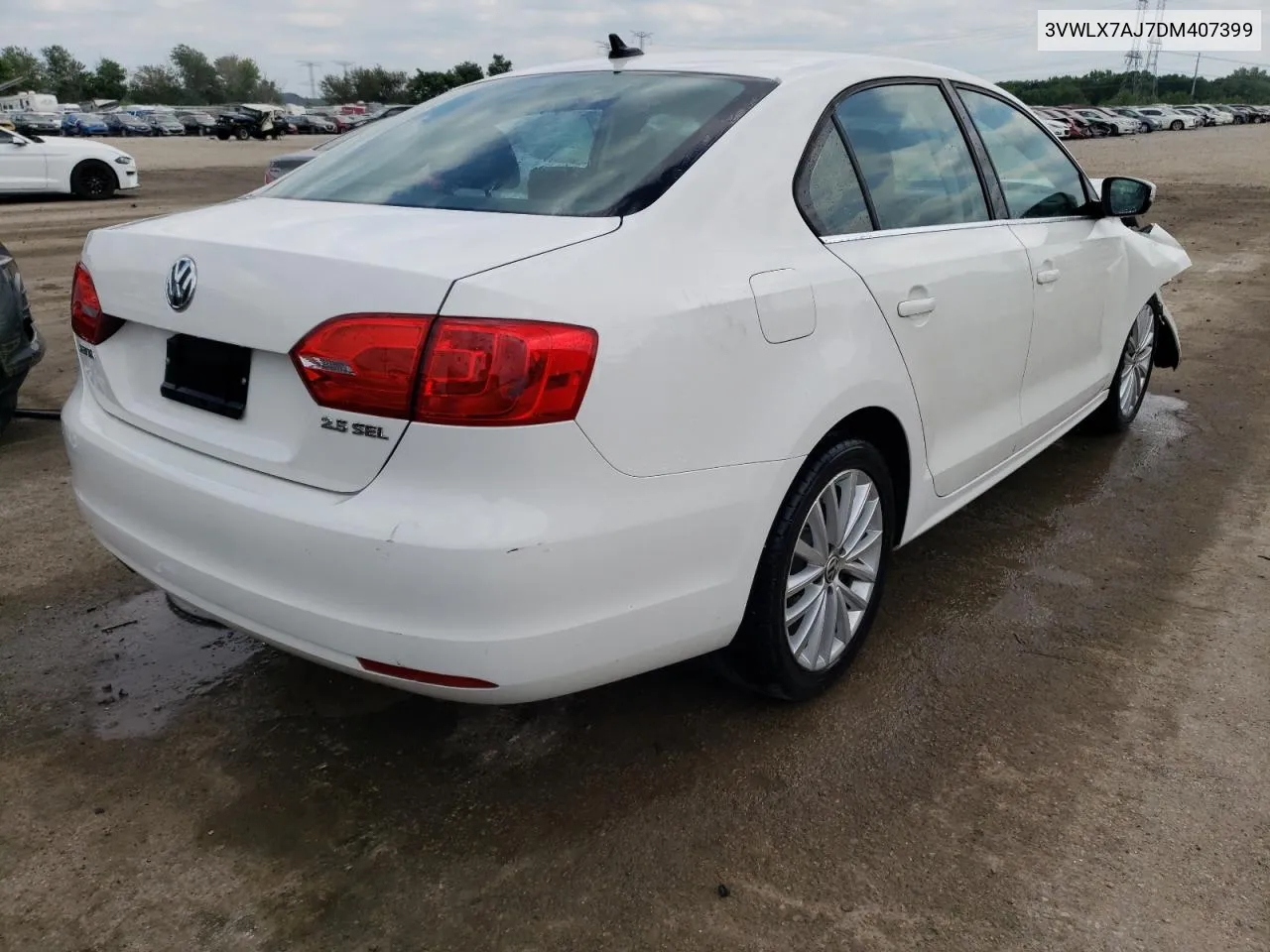 2013 Volkswagen Jetta Sel VIN: 3VWLX7AJ7DM407399 Lot: 59041664