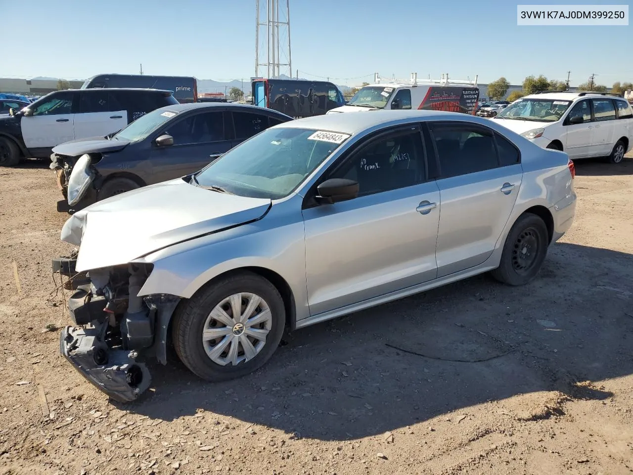 2013 Volkswagen Jetta Base VIN: 3VW1K7AJ0DM399250 Lot: 64564843