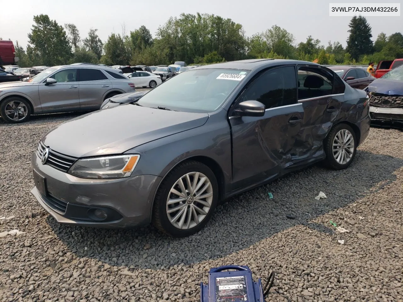 2013 Volkswagen Jetta Sel VIN: 3VWLP7AJ3DM432266 Lot: 65926684