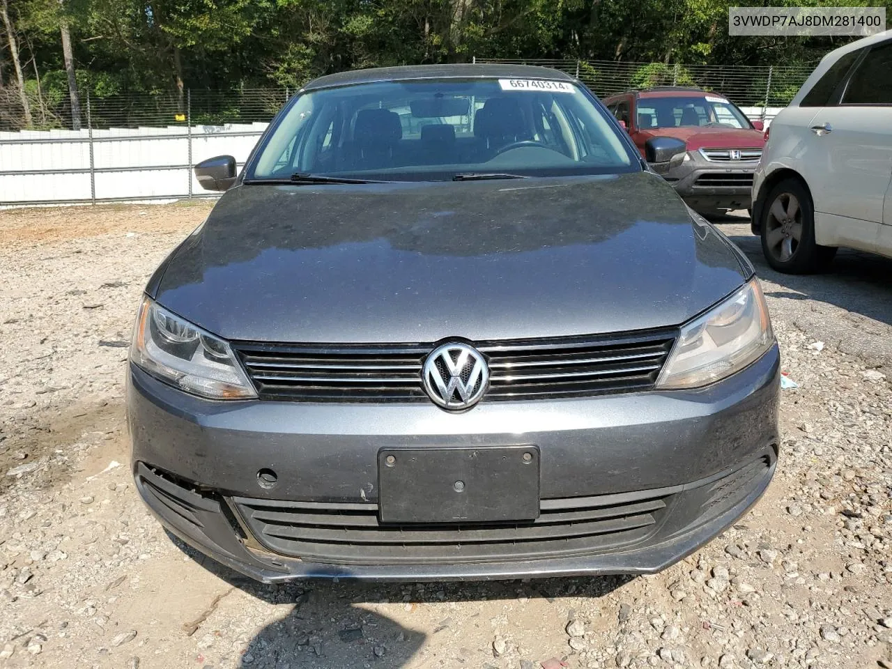 2013 Volkswagen Jetta Se VIN: 3VWDP7AJ8DM281400 Lot: 66740314