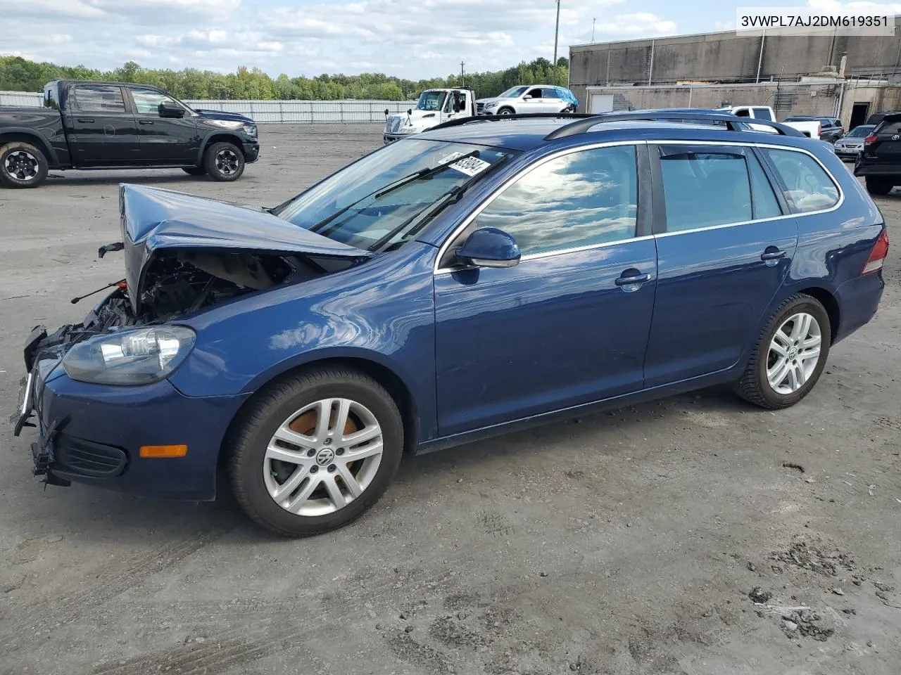 3VWPL7AJ2DM619351 2013 Volkswagen Jetta Tdi