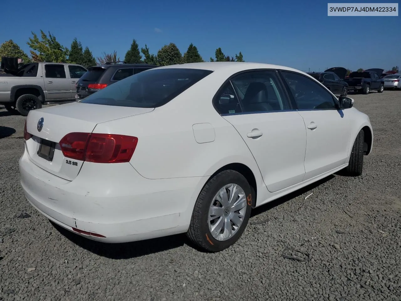 2013 Volkswagen Jetta Se VIN: 3VWDP7AJ4DM422334 Lot: 69304484